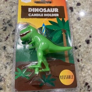T-Rex dinosaur reusable candle holder new in package